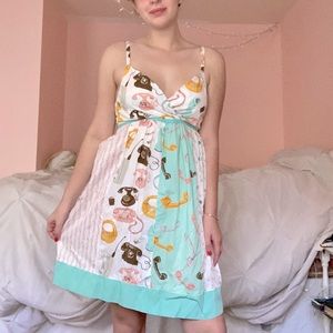 Retro Mini Babydoll Dress